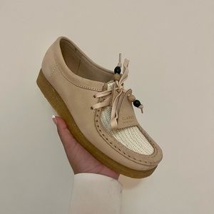 CLARKS WMNS WALLABEE RAFFIA - NATURAL